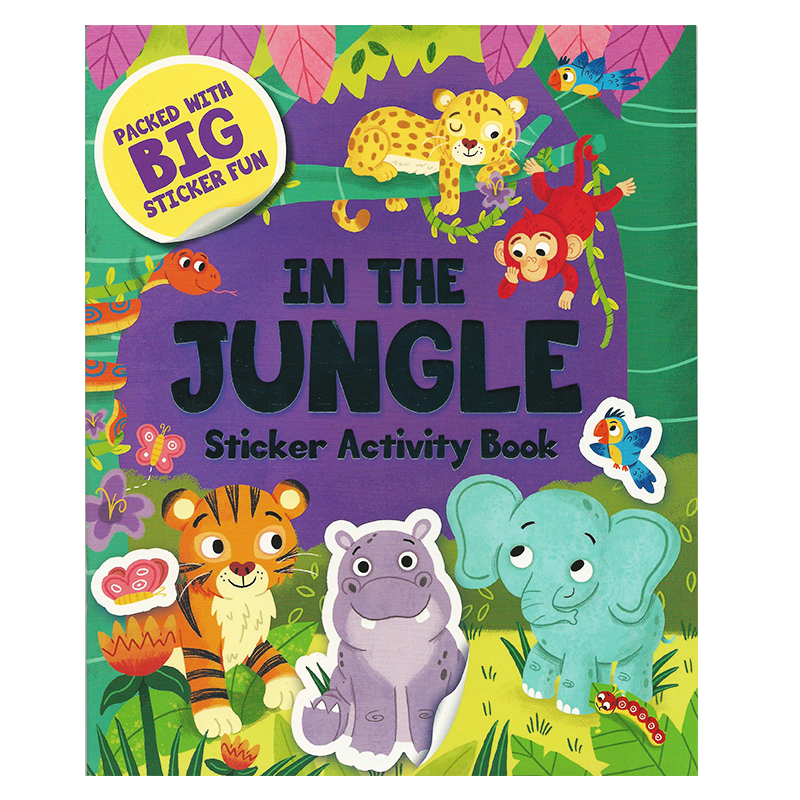 Learning is Fun. BIG STICKER ACTIVITY BOOKIN THE JUNGLE