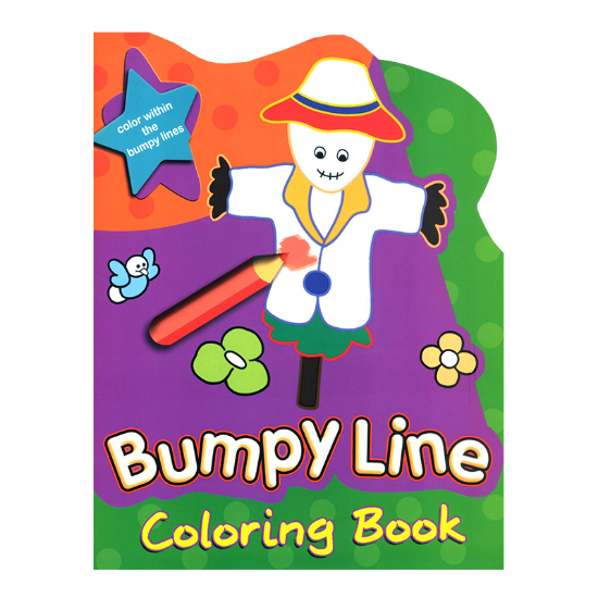 Learning is Fun. BUMPY LINE COLORING BOOK - SCARECROW