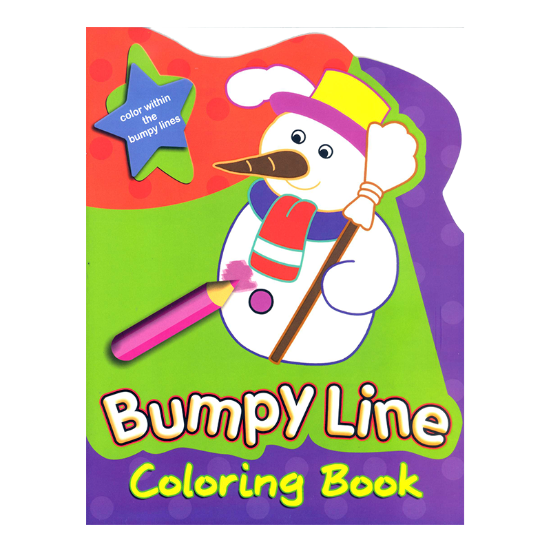 Learning is Fun. BUMPY LINE COLORING BOOK - SNOWMAN