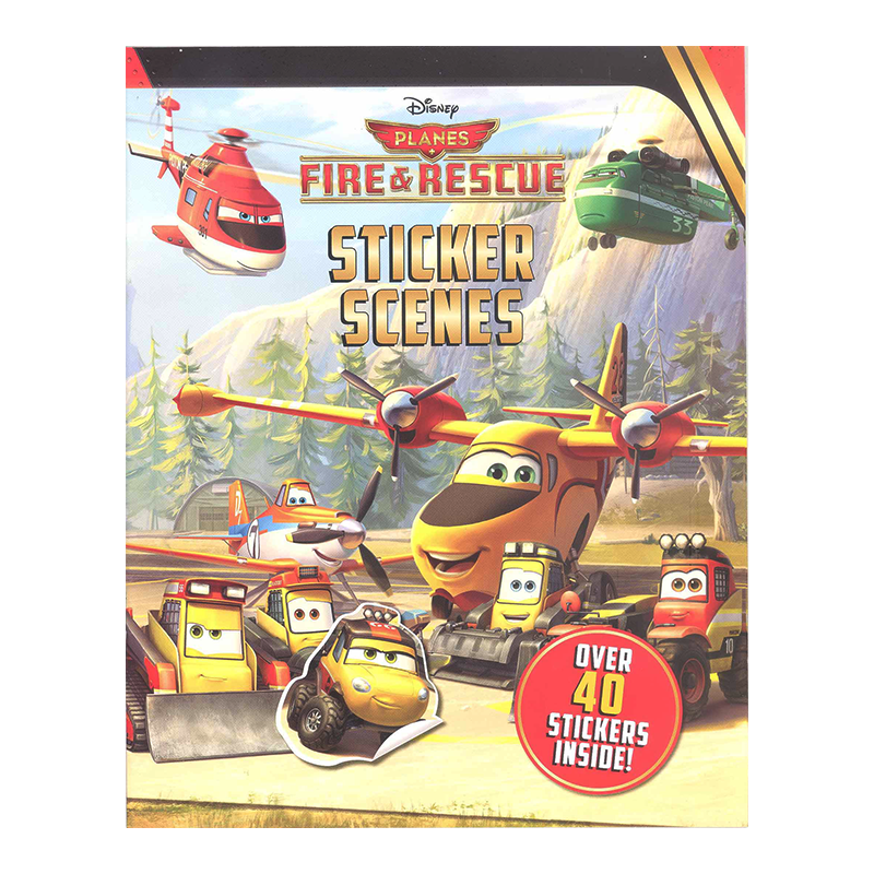 Learning is Fun. DISNEY STICKER SCENES - PLANES FIRE & RESCUE