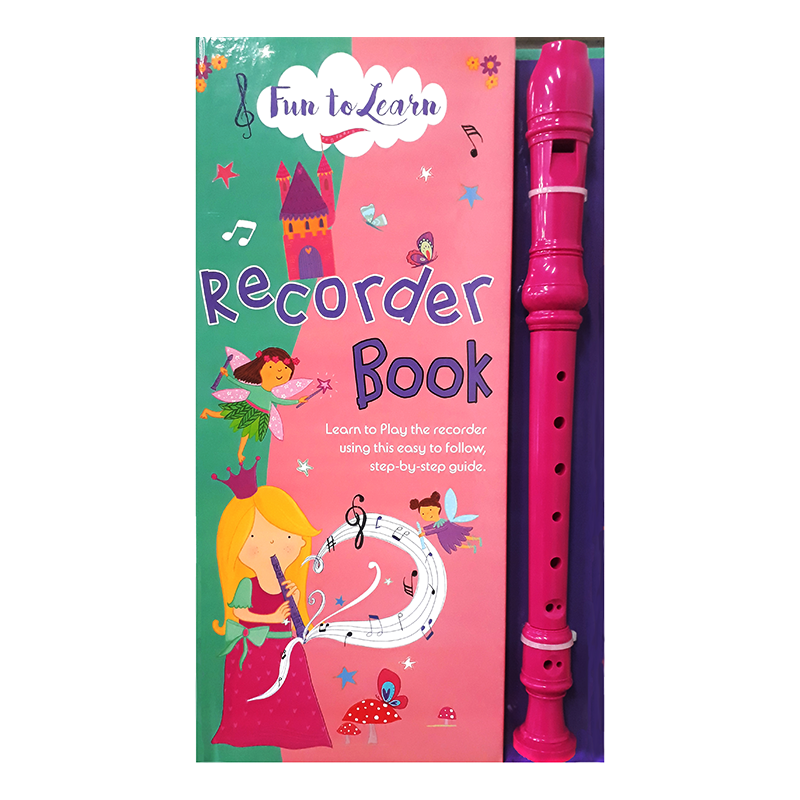 Learning is Fun. FUN TO LEARN RECORDER BOOKPINK