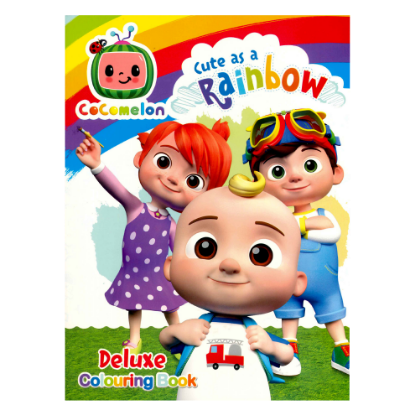 Picture of COCOMELON DELUXE COLORING BOOK-CUTE AS A RAINBOW