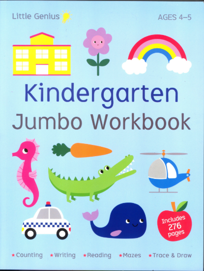 Picture of LITTLE GENIUS JUMBO WORKBOOK-KINDERGARTEN AGES 4-5